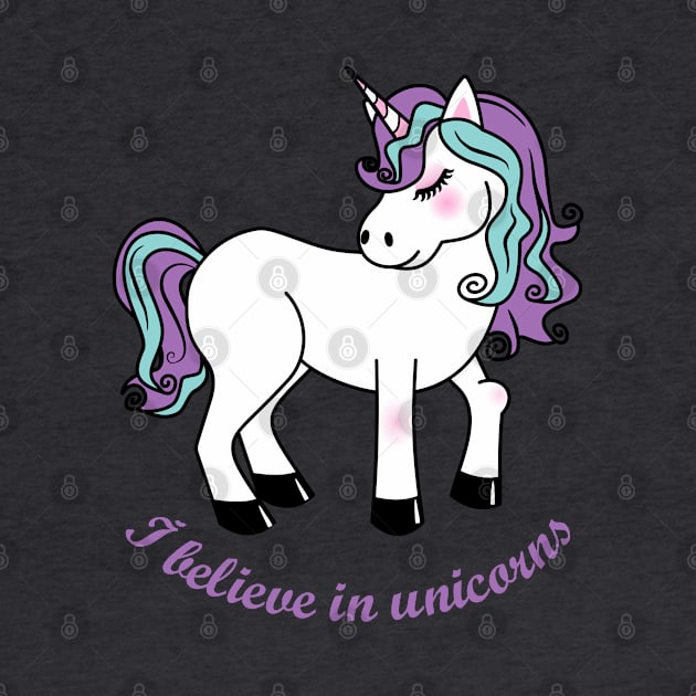 I believe in unicorns by Pendientera